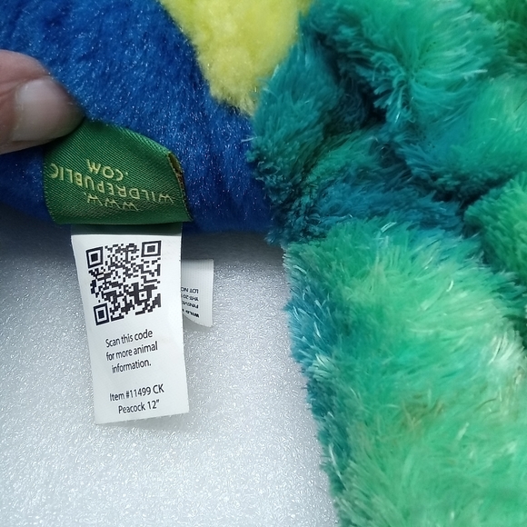 Wild Republic Peacock Bird Plush Stuffed Animal Colorful 12 Inch 2014. - Picture 10 of 12